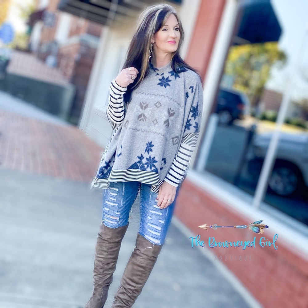Winter Wonderland Snowflake Sweater Tunic - Picture 3 of 4
